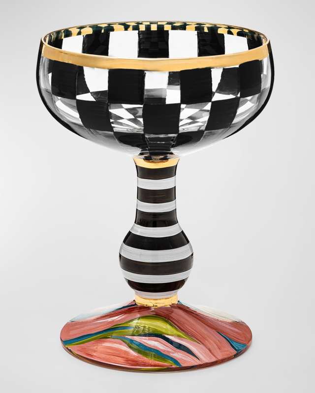 Carnival Black Coupe Glass